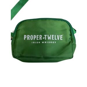 Proper Twelve Irish‎ Whiskey Green Fanny Pack Belt Bag Waist Pouch